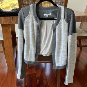 Gray and White Women's Cardigan